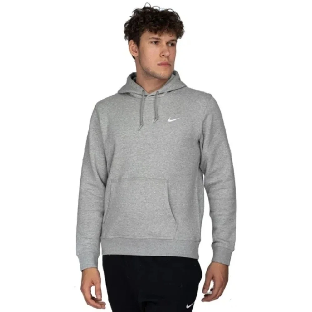 Nike Solo Swoosh Fleece Pullover Hoodie, Color Grey Size XXL